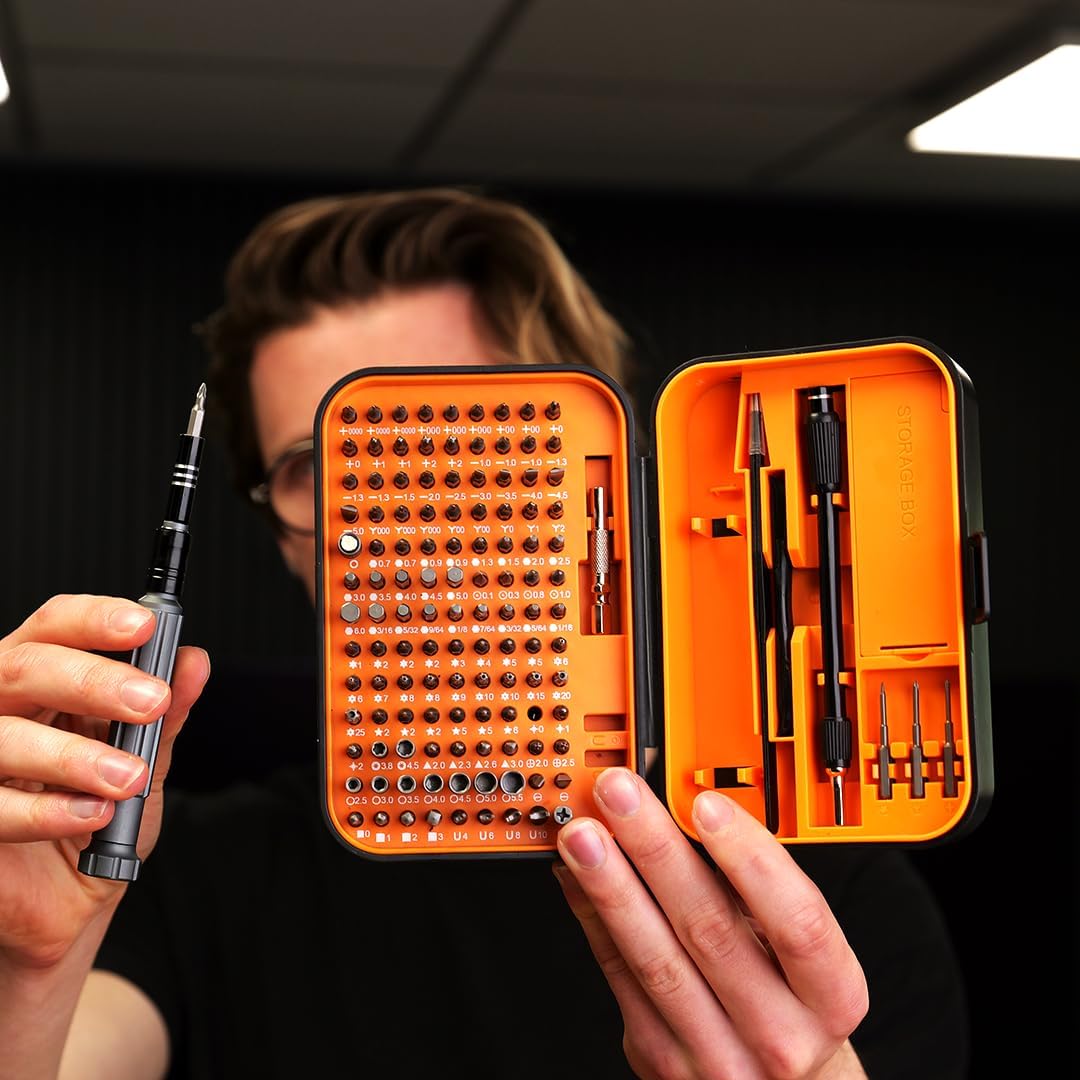 150-Piece Precision Screwdriver Set, Professional Tech Repair Tool Kit with 117 Bits, Storage Case for Electronics, PC, Laptop, Console image 2 of 3 B0FBGT6W7H