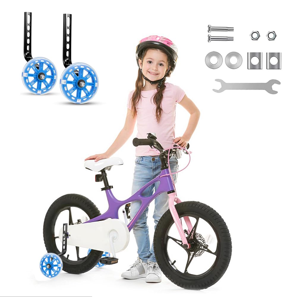 Rotelle Bici Bambini Universali - Ruote Ausiliarie Allenamento Per Biciclette 12-20 Pollici