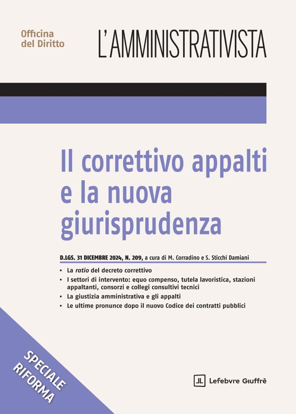 Correttivo Appalti E La Nuova Giurisprudenza - D.Lgs. 31 Dicembre 2024 Nr.209 - 4