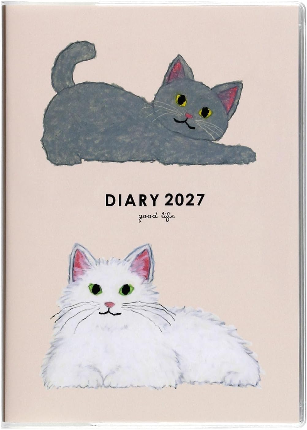 Greeting Life Yusuke Yonezu Notebook 2027 B6 Weekly Soft Cover Cat CD-1434-YZ (Starts January 2027) Beige