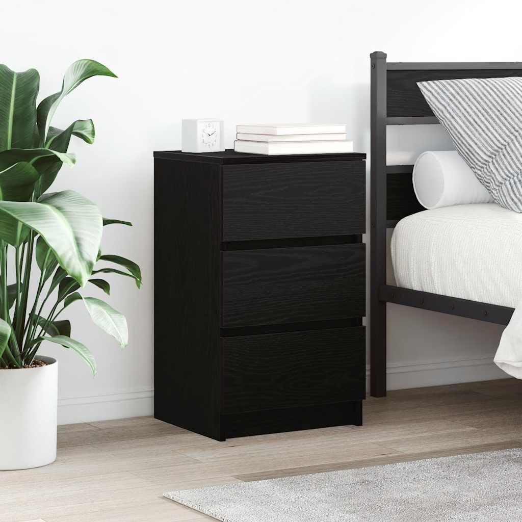 Stilvoller Nachttisch aus Holzwerkstoff mit reichlich Stauraum und robuster Platte für Schlafzimmer und Wohnbereich