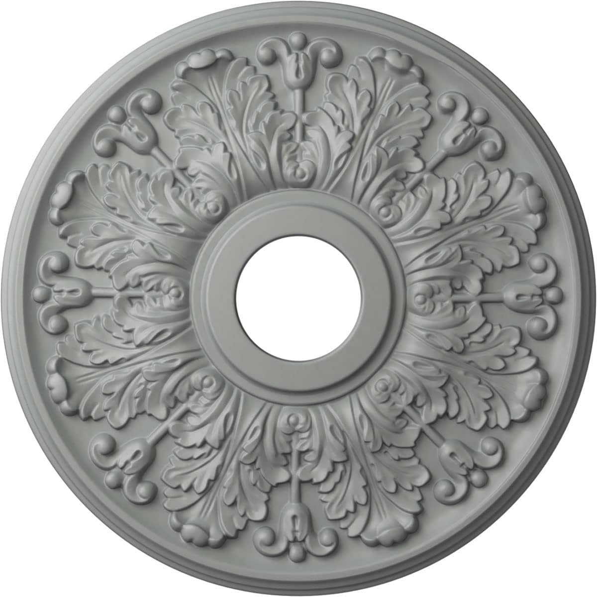 Ekena Millwork CM16AP Apollo Ceiling Medallion, 16 1/2"OD x 3 5/8"ID x 1 1/8"P, Factory Primed