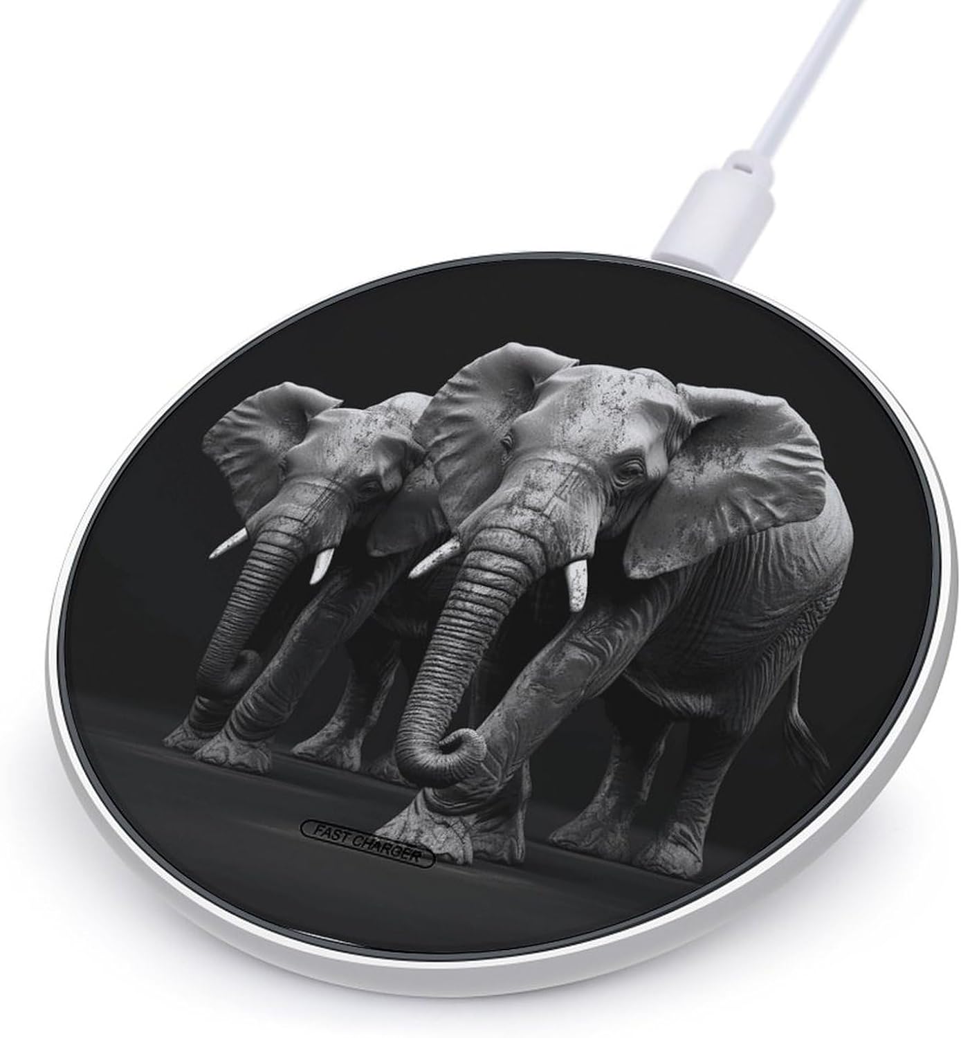Portable Wireless Charger Aluminum Alloy Frame with Indicator Light