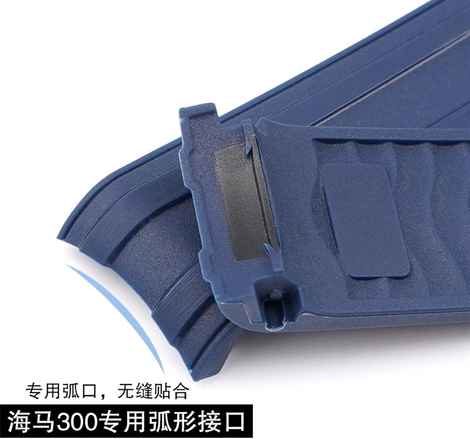 Curved End Fluorous Rubber silicone watchbands For Omega New Seamaster 300 universe 007 20mm 22m Watch Soft strap Men Replaceme