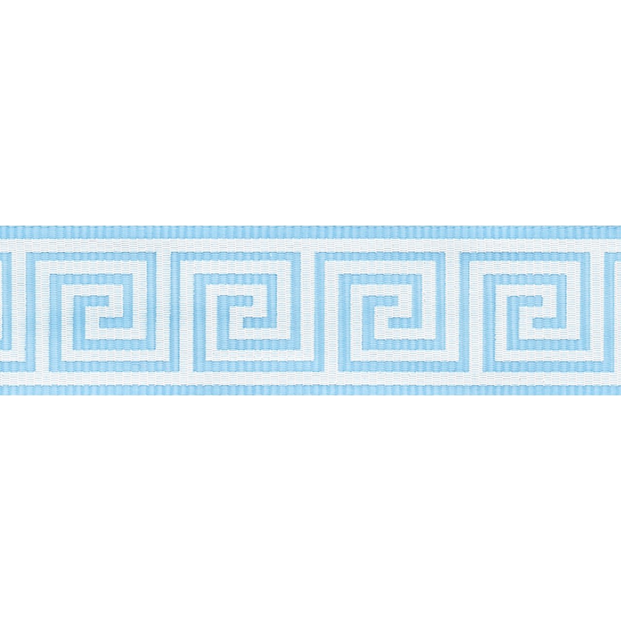 Morex Ribbon Greek Keys Ribbon, 7/8" by 25 yd, Light Blue