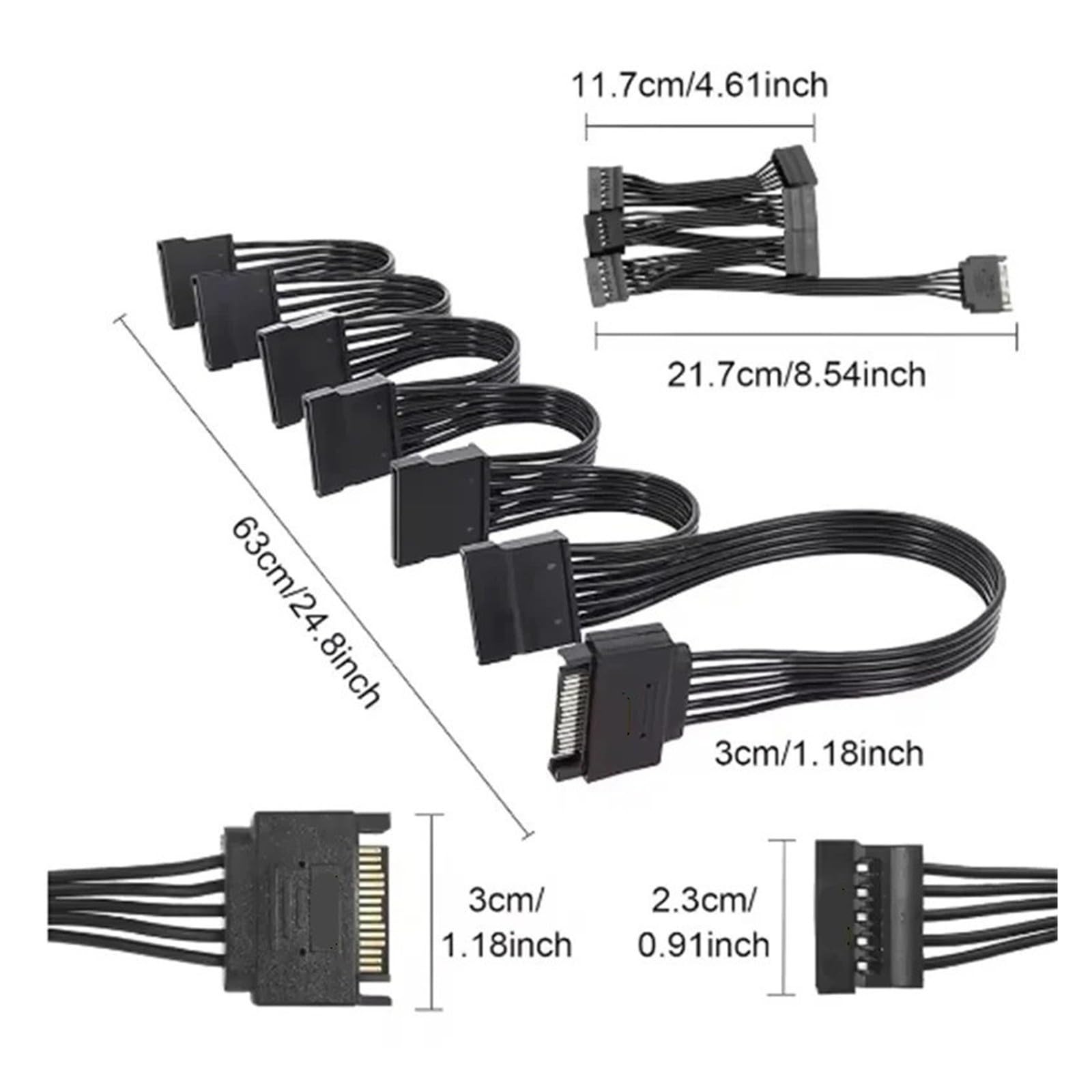 Cavo Di Alimentazione A 6 Vie, Compatibile Con Unità Ottiche SSD A 15 Pin