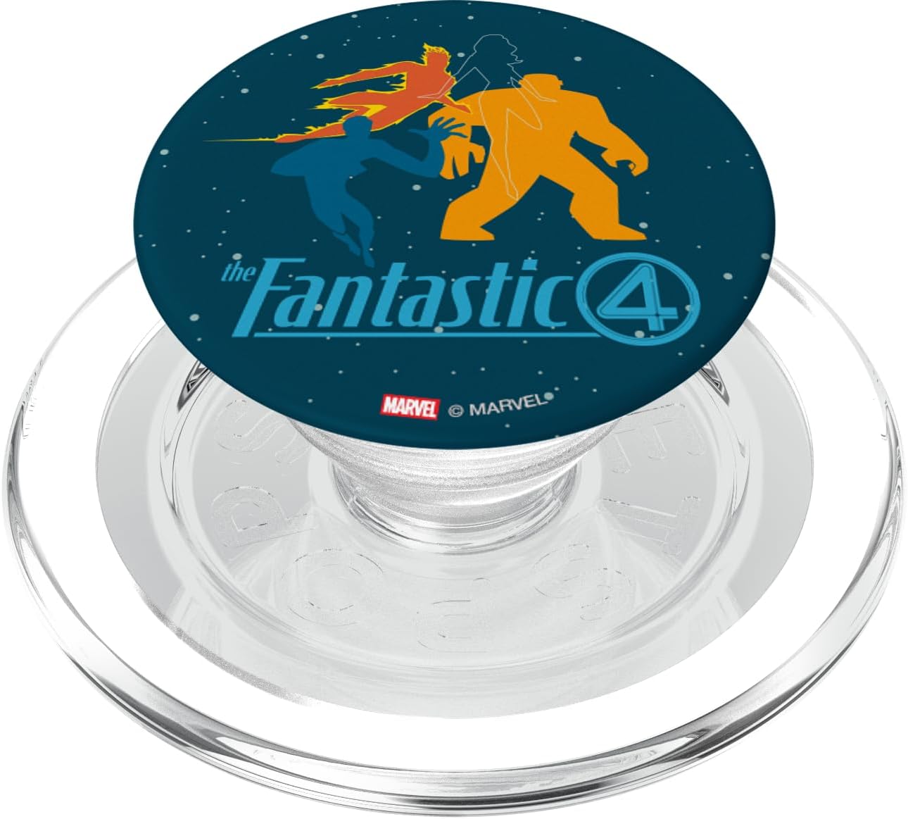 Marvel Studios The Fantastic Four: First Steps Team and Logo PopSockets PopGrip for MagSafe