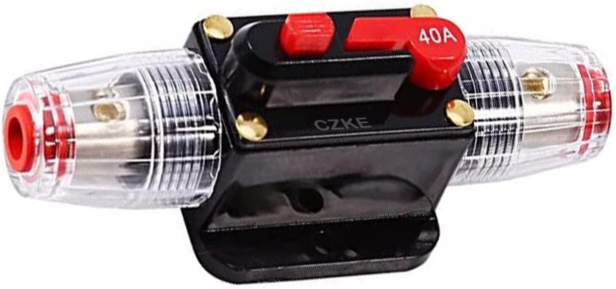 40A Car Truck Audio Amplifier Circuit Breaker Fuse Holder AGU Style Stereo Amplifier Refit Fuse Adapter