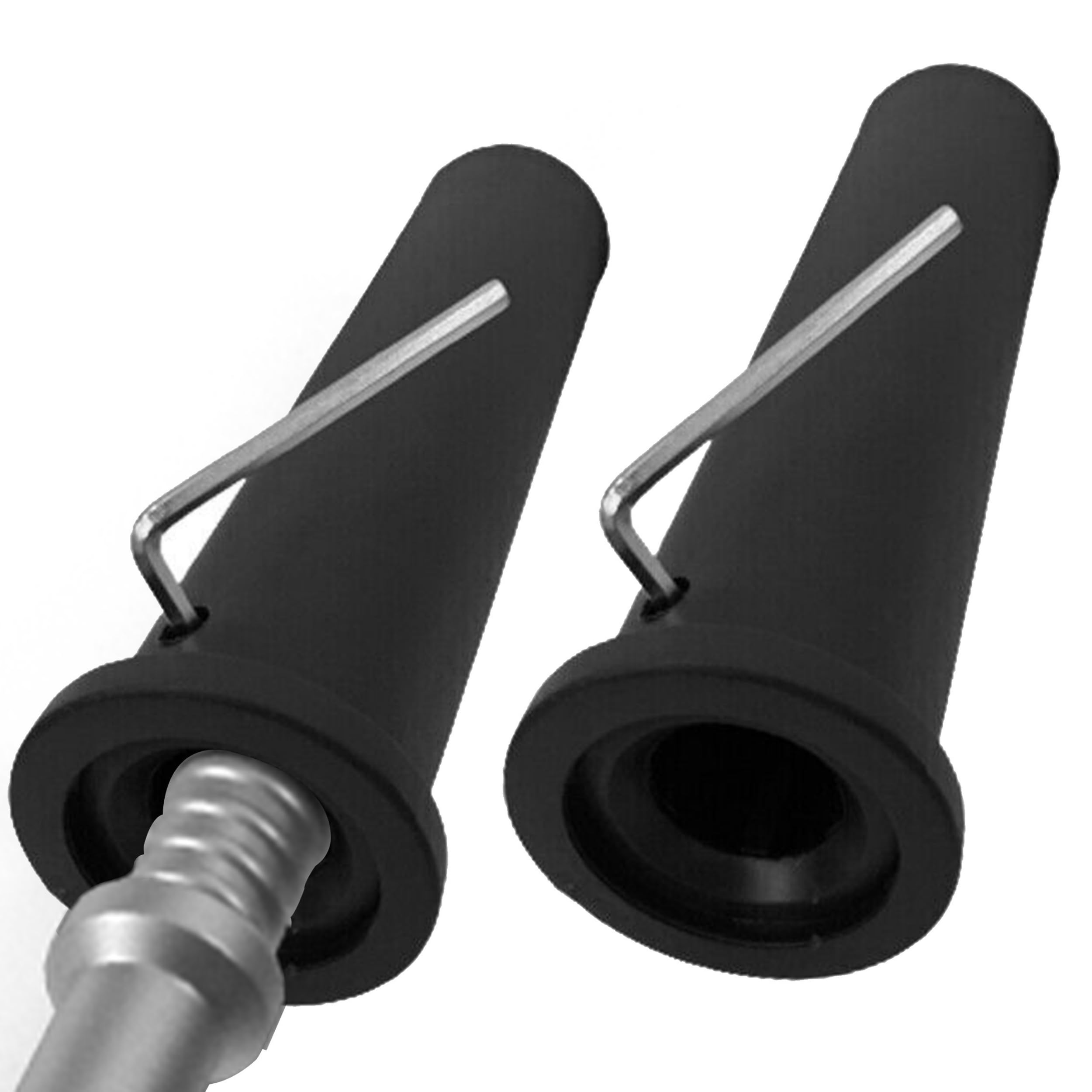 1" to 2" Barbell & Dumbbell Bar Converter, Standard to Olympic (25mm to 50mm) Weight Lifting Adapter Sleeve Universal Plate Posts Nylon