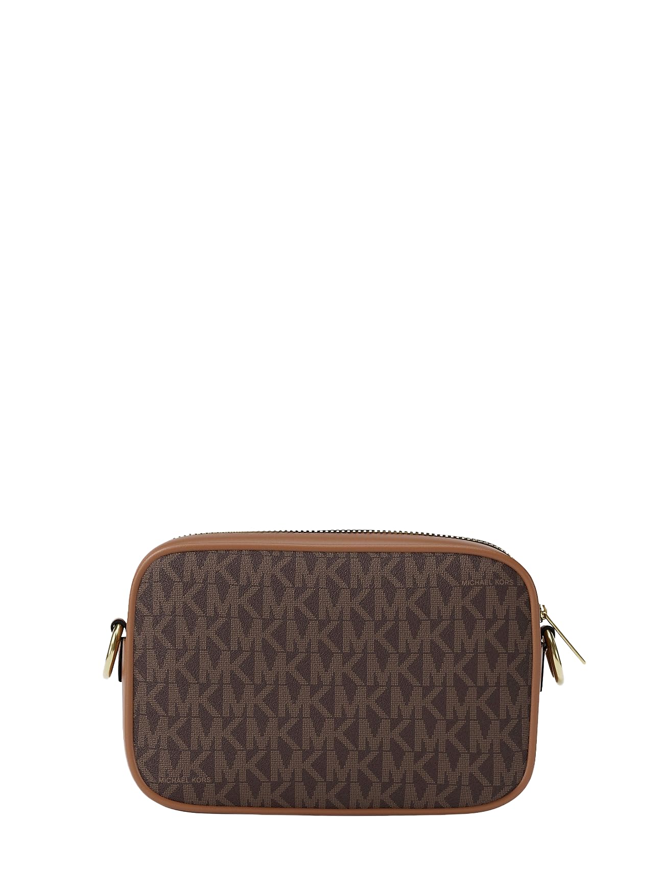 Michael Kors Jet Set Small Signature Logo Camera Crossbody Bag Brown