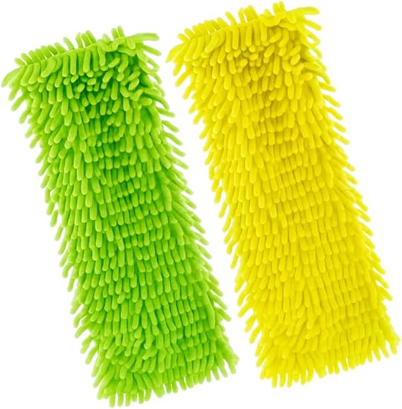 Mikrofiber Mop Yedeği, 2 Adet (50 cm) Asorti Renk, Süper Emici, Süper Yumuşak, Güçlü Temizlik Bezi, Zemin, Parke, Fayans ve Laminat Yüzeyler İçin