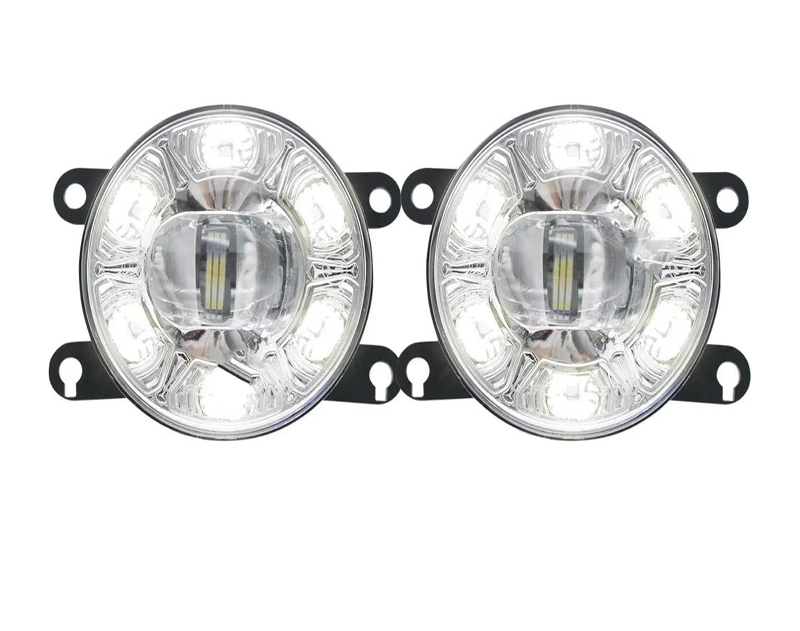Parachoques Delantero Luz Niebla Para Largus Para Cross Para KS0 Para RS0 Para FL 2021 2022 Conjunto Luces Antiniebla LED Faros Con Lente + Lámpara Circulación Diurna Coche