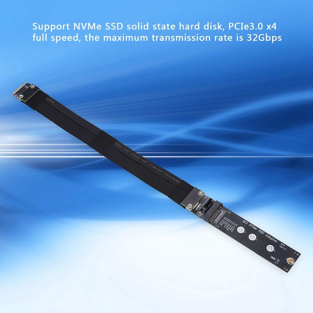 Bewinner Cavo di prolunga SSD, Cavo di prolunga unità SSM NVMe M.2, Adattatore Disco Rigido PCIe3,0 x4 32 Gbps, Cavo di prolunga Adattatore SSD per PCI-E 3.0 x4