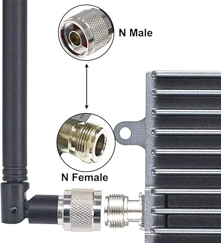 Miniatura 3 de Antena amplificadora de señal de celda con conector macho 4G N 700MHz-2700MHz 5dBi 4G, antena omnidireccional, antena de alta ganancia de