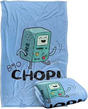 LOGOVISION Kids Adventure Time Beemo BMO Chop Silky Touch Super Soft Throw Blanket 36"x58"