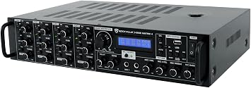 Rockville Home Matrix 4-Zone 8-Channel 600W Multi-Room Receiver Amp | Multi Source Routing, Bluetooth, USB, Optical, RCA, Coaxial, 2 Mic Inputs, Zone Volume Controls, Rack Mountable