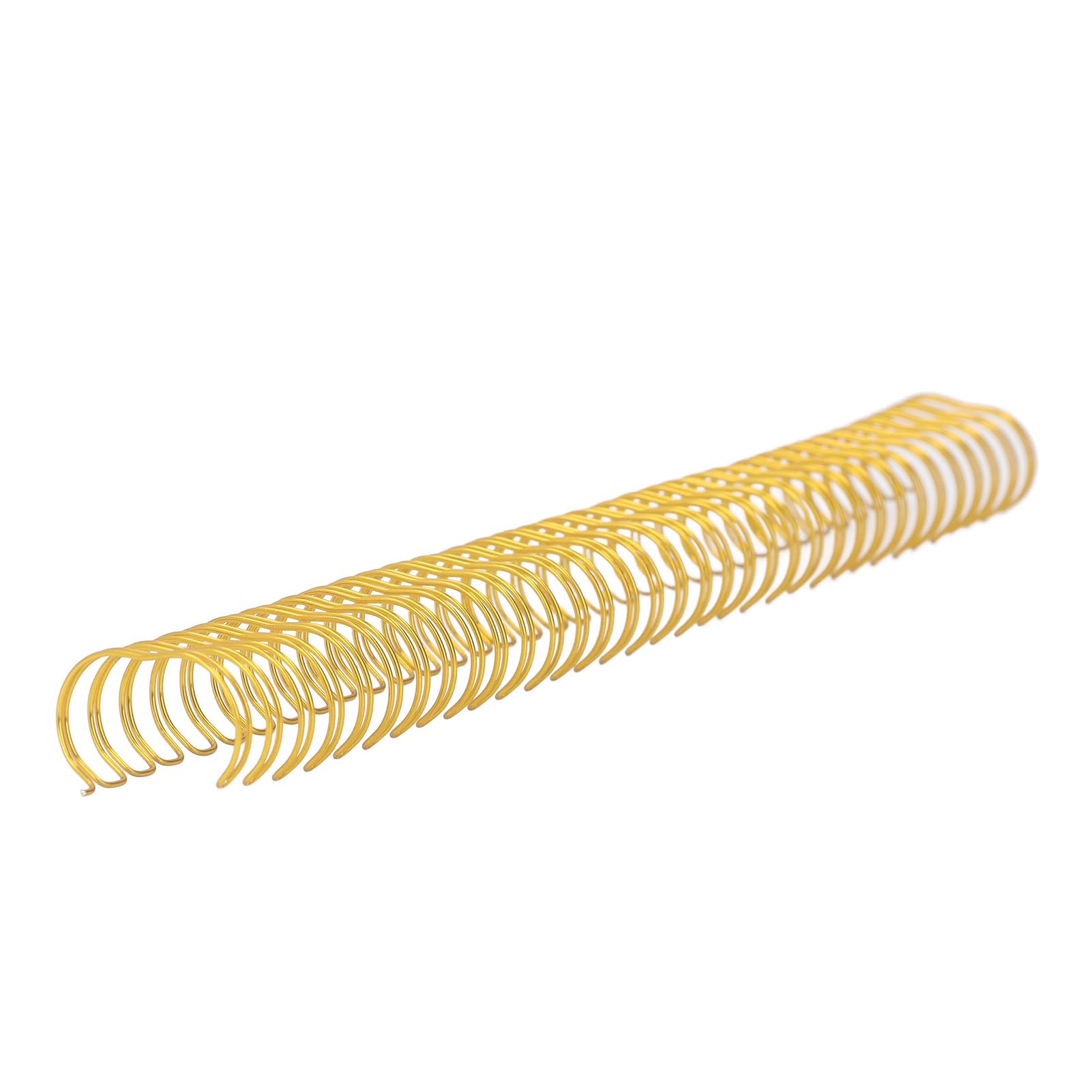 Anelli per Rilegatura in Filo Metallico Dorso per Rilegatura a Doppio Anello Rivestito in Nylon 3/4 Pollici 19 Mm Capacità 180 Fogli Confezione da 50 per Report A4 Presentazioni (GOLD)