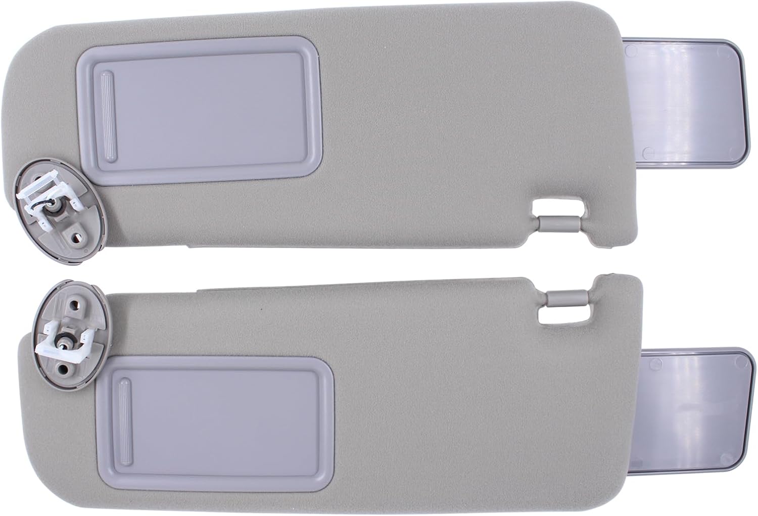 ApplianPar Driver and Passenger Side Sun Visor with Sunroof Mirror for Toyota Camry 2012-2017 Gray