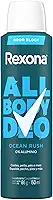 Rexona All Body, Desodorante Corporal Aerossol, Para o Corpo Todo, Ocean Rush 150ml