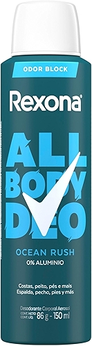 Rexona All Body, Desodorante Corporal Aerossol, Para o Corpo Todo, Ocean Rush 150ml