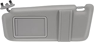 SCITOO Left Driver Side Gray Sun Visor Assembly fit for 2006 2007 2008 2009 2010 2011 for Toyota Camry without Sunroof(7432006780B0,04002-30506-B0,74320-06290-B2)