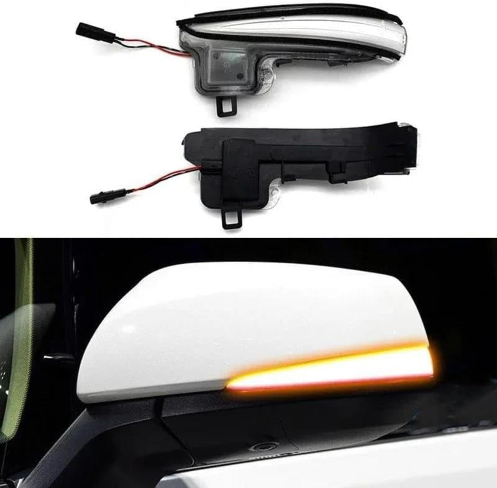 Dynamiczny kierunkowskaz, dla TOYOTA, dla Alphard, dla Vellfire 2015-2019 migacz Led boczna lampka kontrolna w lusterku światła samochodowe Lustro Obróć światło sygnałowe