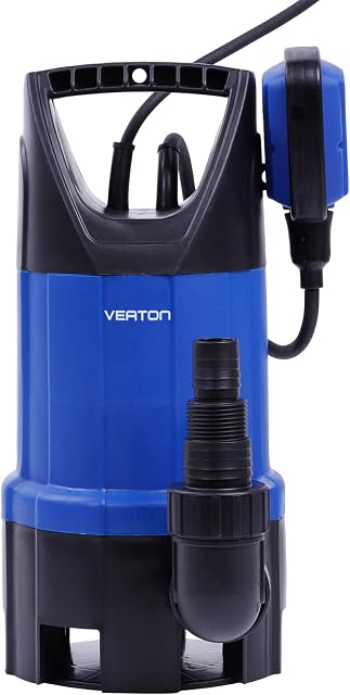 VEATON Portable Submersible Pump 750W 13000L/H, Dirty/Clean Water Pump Automatic or Continuous Manual Operation by Float Switch, Water Transfer Drainage Pump for Pond Garden Pool Hot Tub