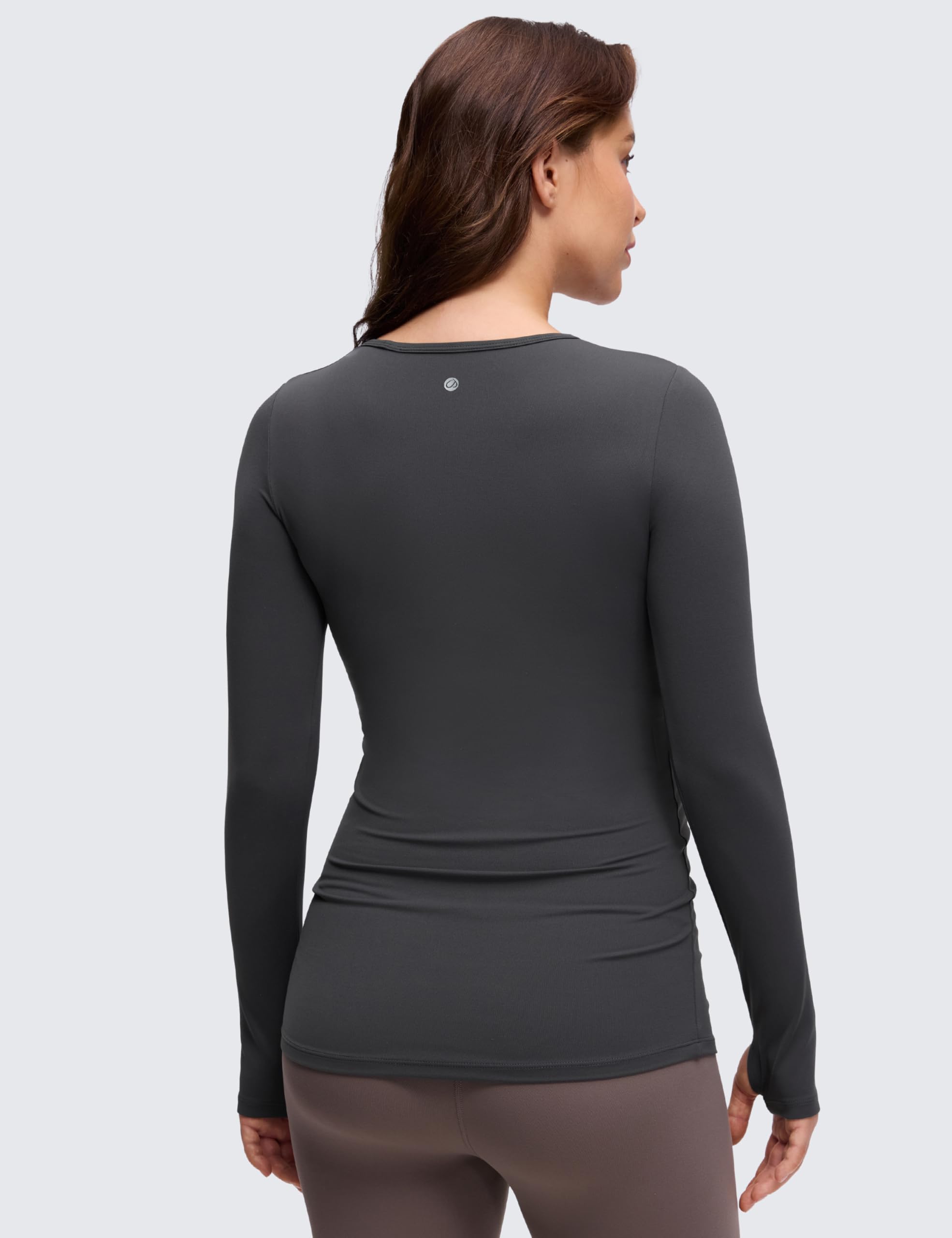 CRZ YOGA Butterluxe Camisetas Básicas de Embarazo de Manga Larga Butterluxe para Mujer