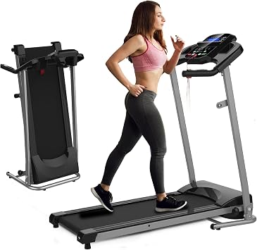 Yangming 2 in 1 Folding Treadmill, 3.5HP Under Desk Treadmill, Walking Pad Installation-Free, Compact Foldable Treadmill for Home Office Running Jogging Walkingg