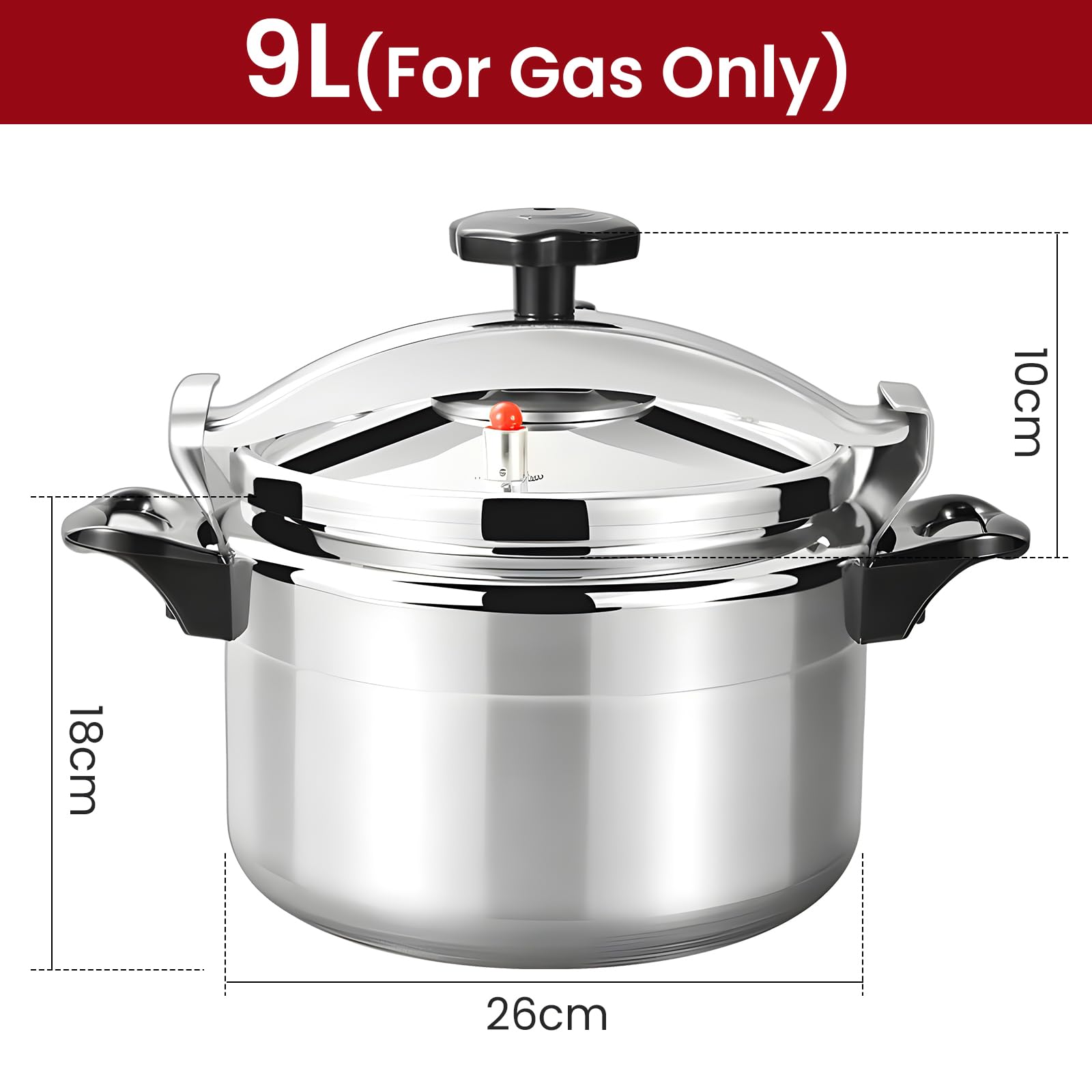 Autocuiseurs 3 L/7 L, autocuiseurs professionnels en aluminium, système de couvercle verrouillable sécurisé, double poignée, pour un usage quotidien dans votre cuisine, multicuiseur à cuisson rapide