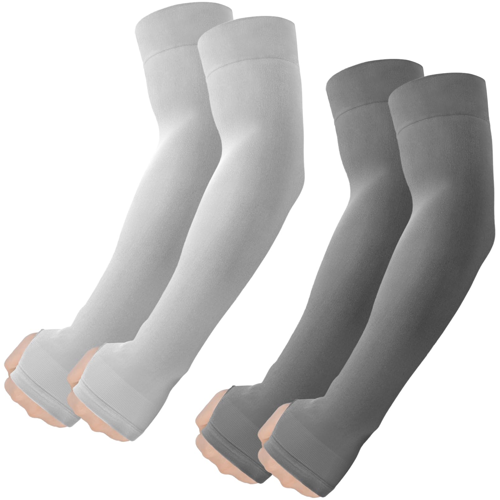 ROXUN Arm Sleeves with Thumb Hole, Cooling UV Sun Protection for Men/Women