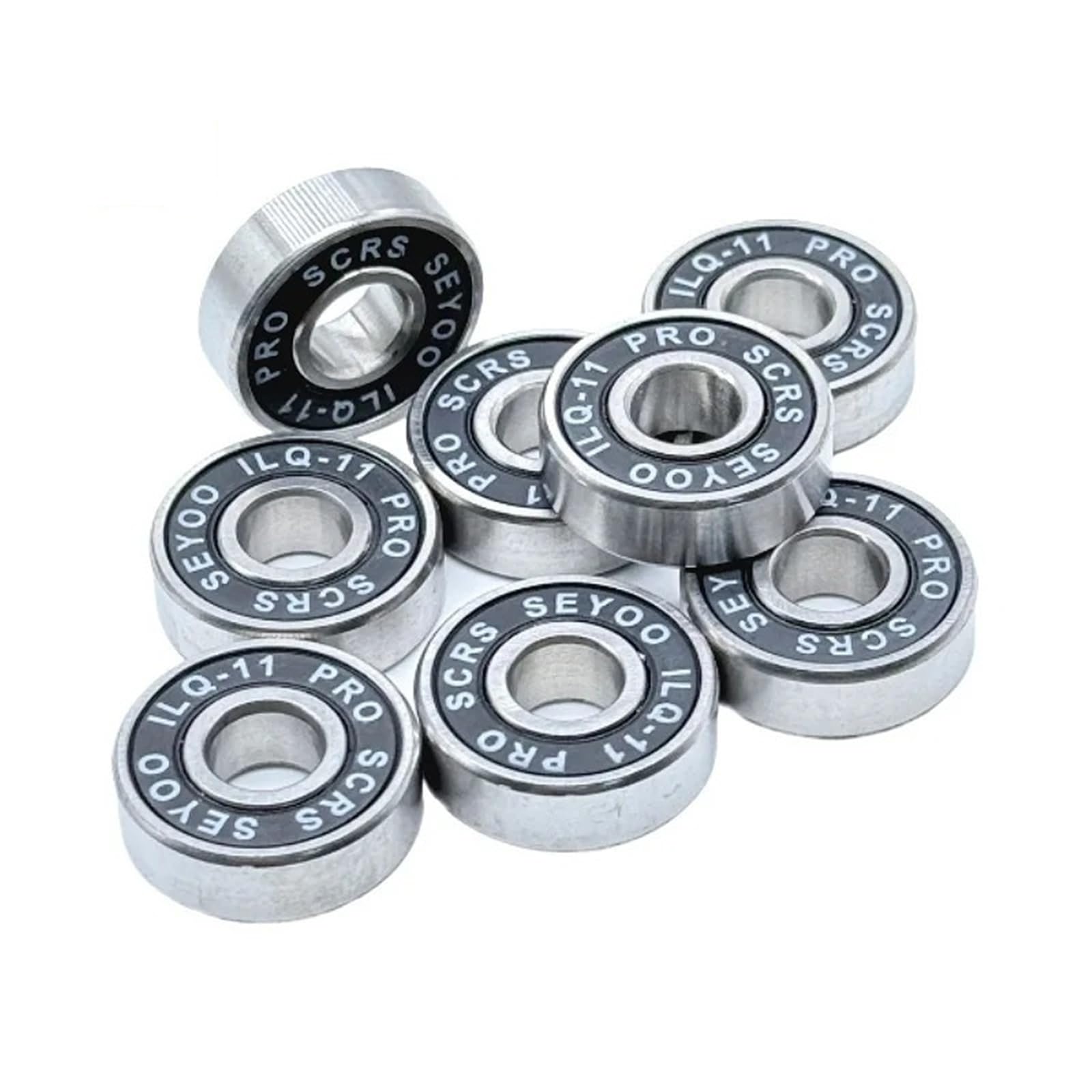 Cuscinetti a sfera in miniatura per pattini a rotelle, 8 pezzi, 608RS ABEC-9, cuscinetti a sfera in acciaio cromato, per skateboard