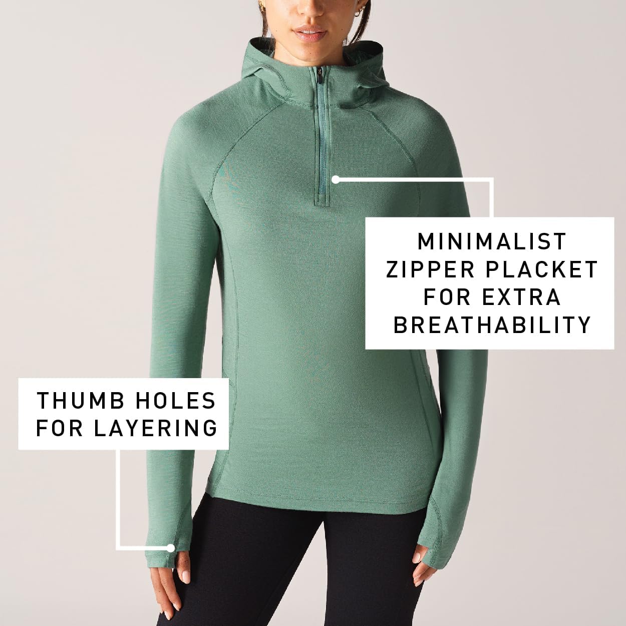 IBEX Merino Wool Women's Indie Hoodie | Insulated, Breathable & Odor-Reducing Pullover | Sweaters Ideal For Hiking - Image 2