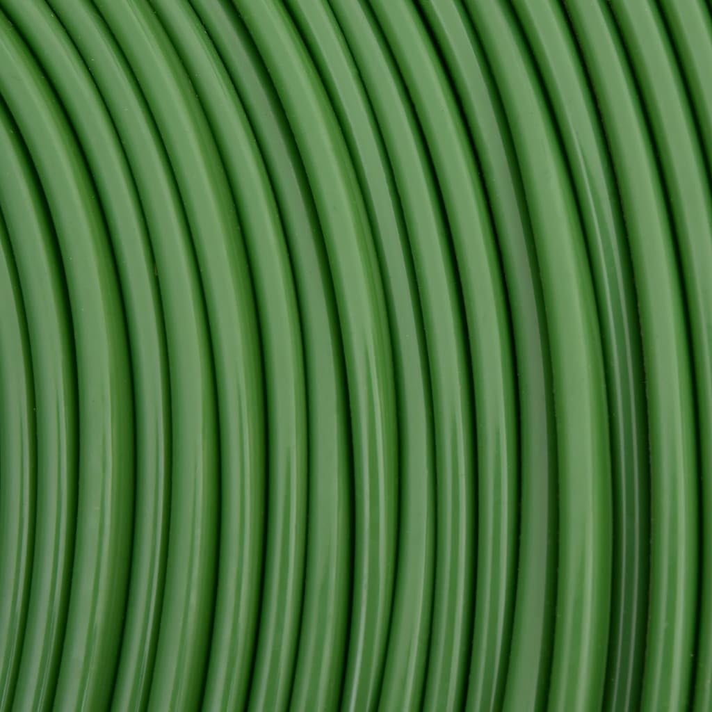 Manguera de riego de 3 tubos verde de 22,5 m de PVC, manguera de aspiración reforzada para bombas