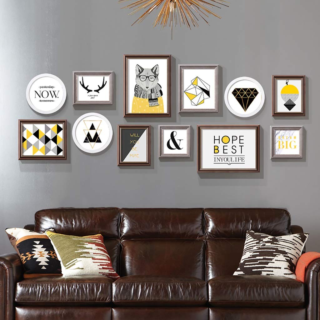 Cadres photo multiples : habillez un grand mur vide facilement avec ce kit de 12 pièces B