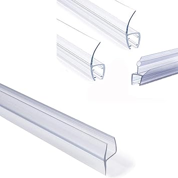 Buy Shower Glass Door Seal Frameless Shower Door Bottom Seal Shower Door Sweep Rubber Plastic Shower Screen Seal Strip For 6mm 8mm 10mm 12mm Thickness Curved Flat Glass Bath Door 100mm Length Online At Low Prices