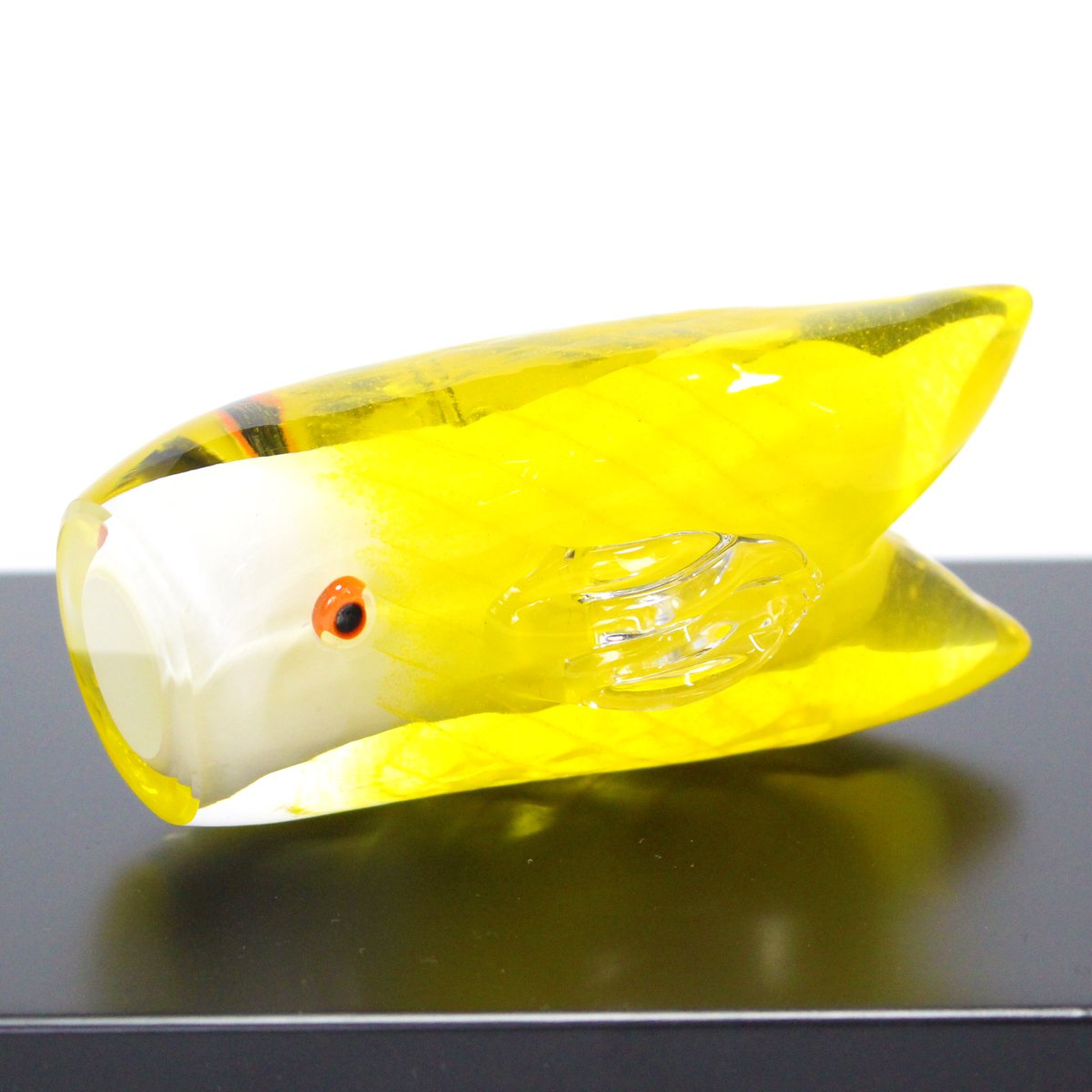 【こいのぼり・置物】glasscalico グラスキャリコ ハンドメイド アート Amazon | ガラスのこいのぼり （大・黄色） glass calico グラス