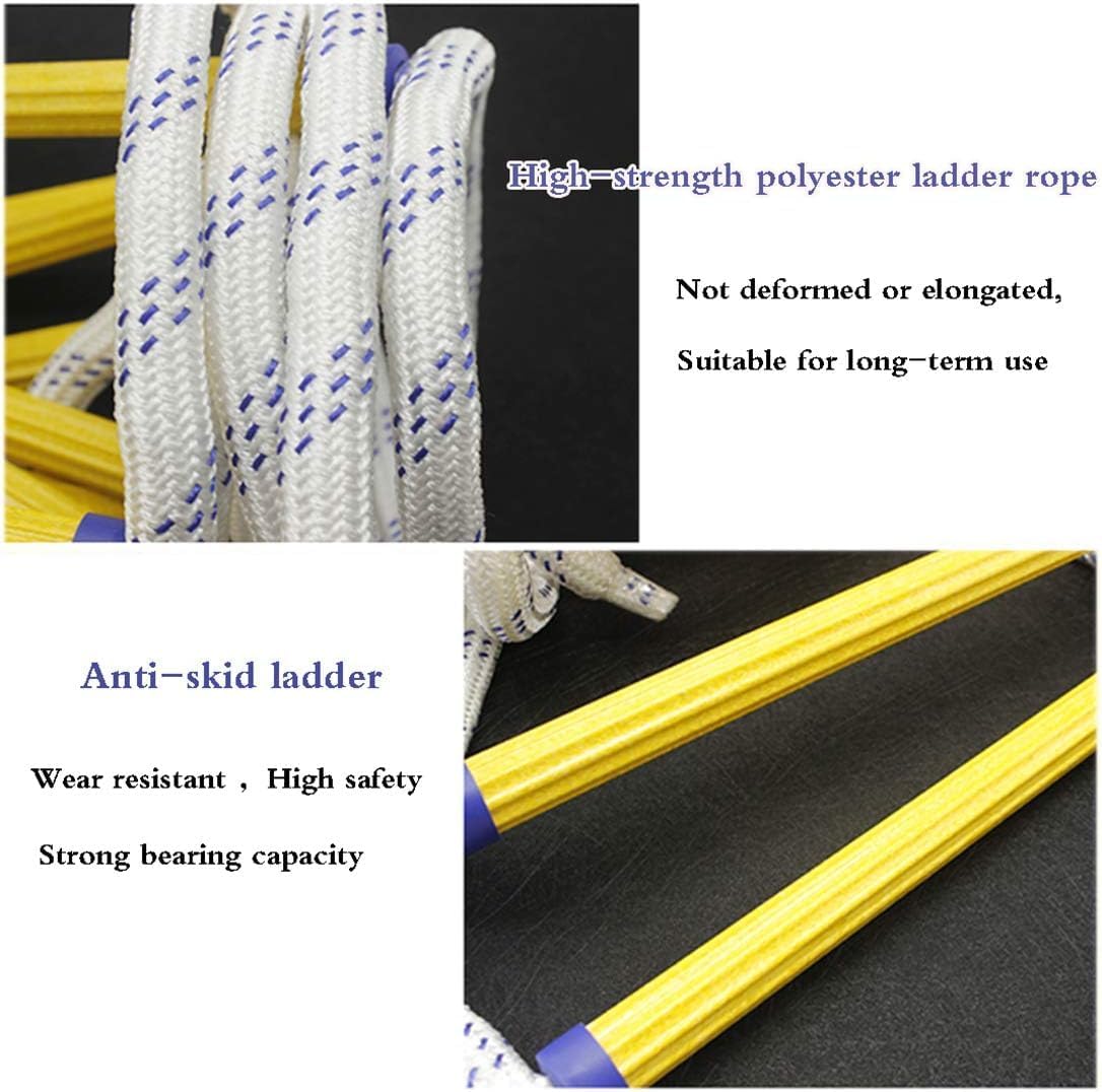 Fire Escape Rope Ladder Fire Escape Soft Ladder Fire Escape Rope Ladder Fire Escape Soft Ladder，Fire Escape Ladder Rope 5m Easy to Use Fire Safety Tool for Outdoor Recreation Compact & Essen