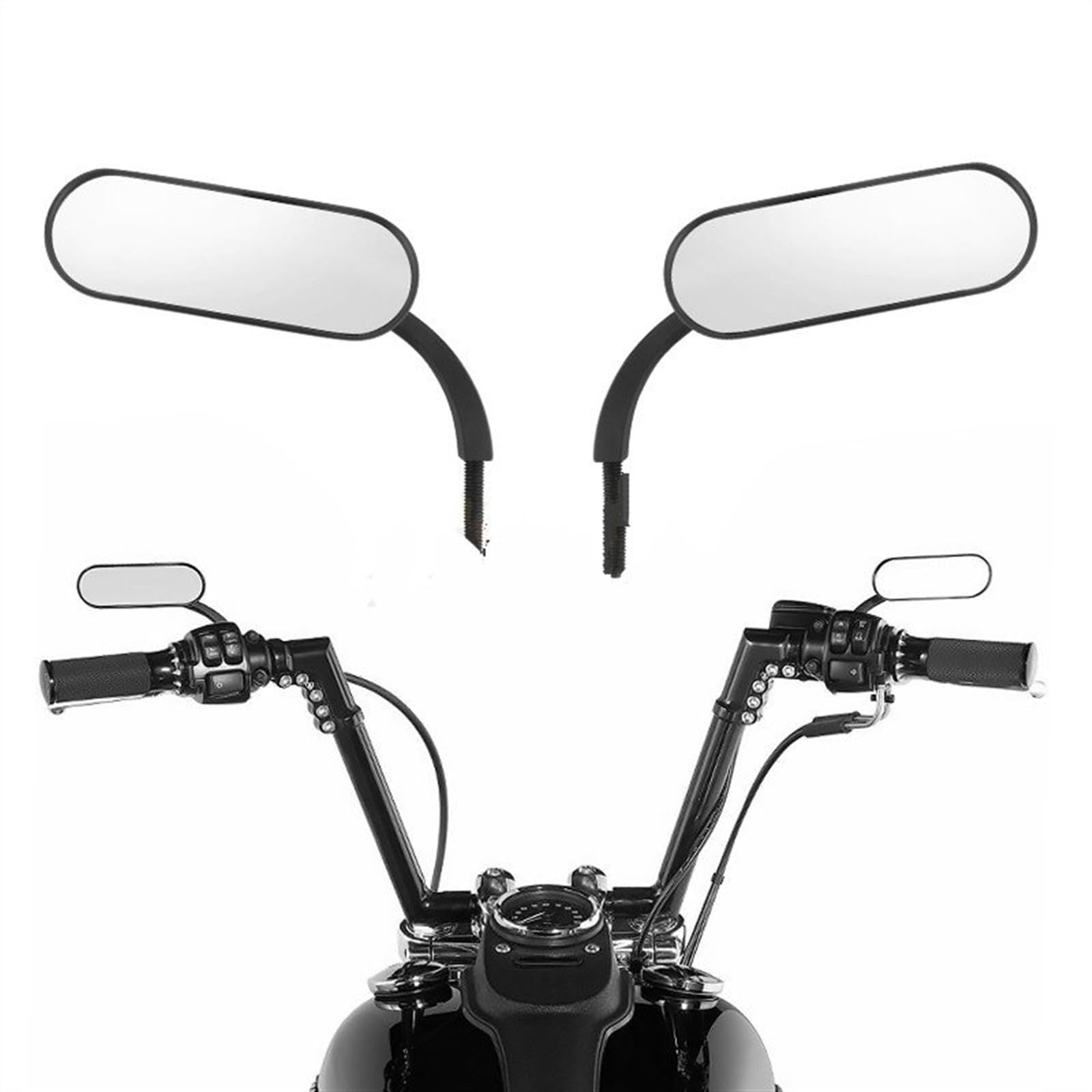 Pour Suzuki Pour Intruder 750 Pour Boulevard C50 Moto Vélo ATV Aluminium 7/8 ''22mm Extrémité Barre Rétroviseur Latéral Rétroviseurs Moto