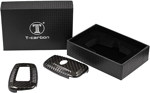 Miniatura 6 de Funda para llavero de fibra de carbono genuina para Toyota 86 GT86 Avalon C-HR Camry Corolla Highlander Land Cruiser Prado Prius RAV4 2016-2023