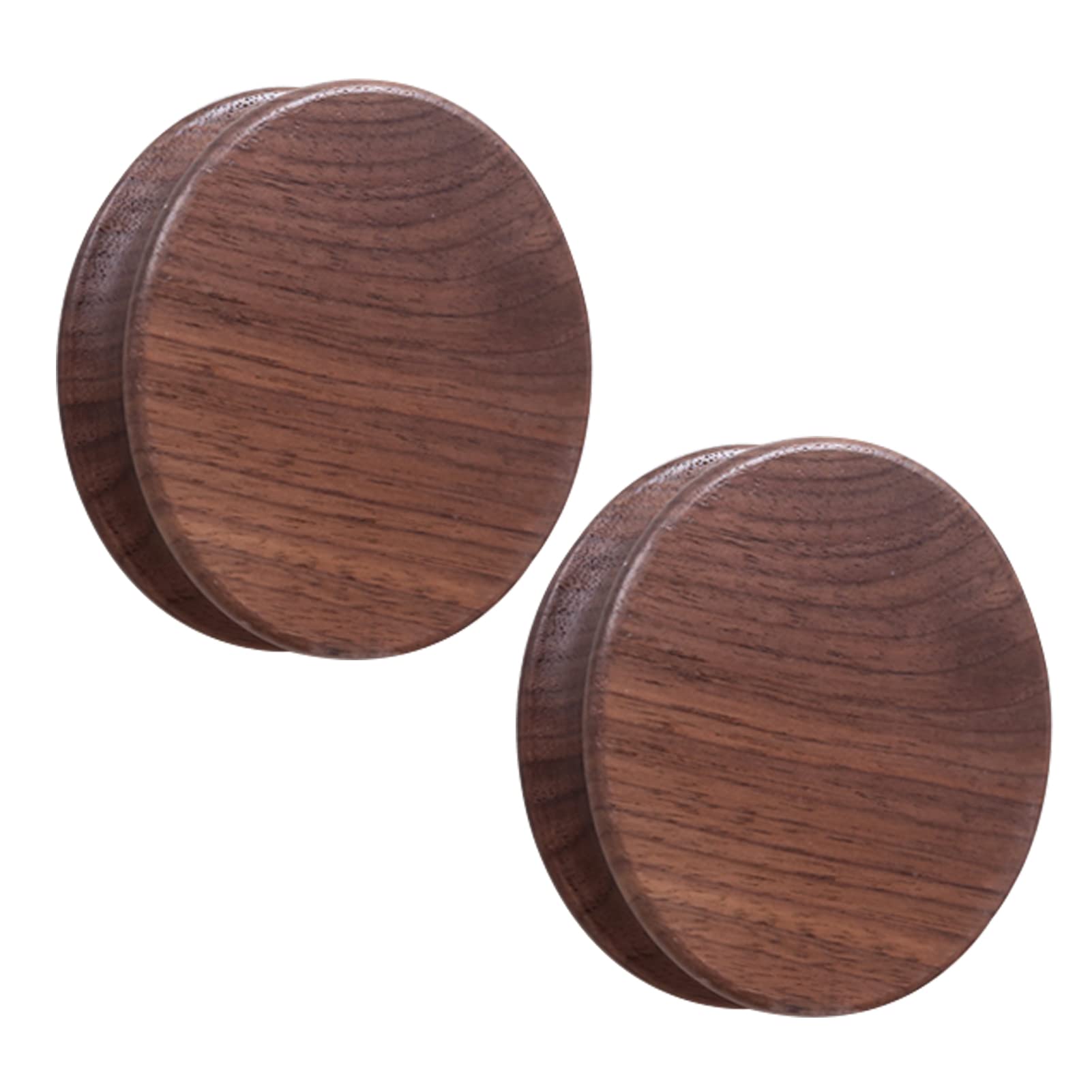 Dswzlqdxb D 2Pcs Children's Room Knobs Self-Adhesive Cabinet Pulls Wooden Handles Wardrobe Kids Oor Levers Furniture Oor Knobs For Rawers,Kitchen,Living Room,No Punching (60Mm,)