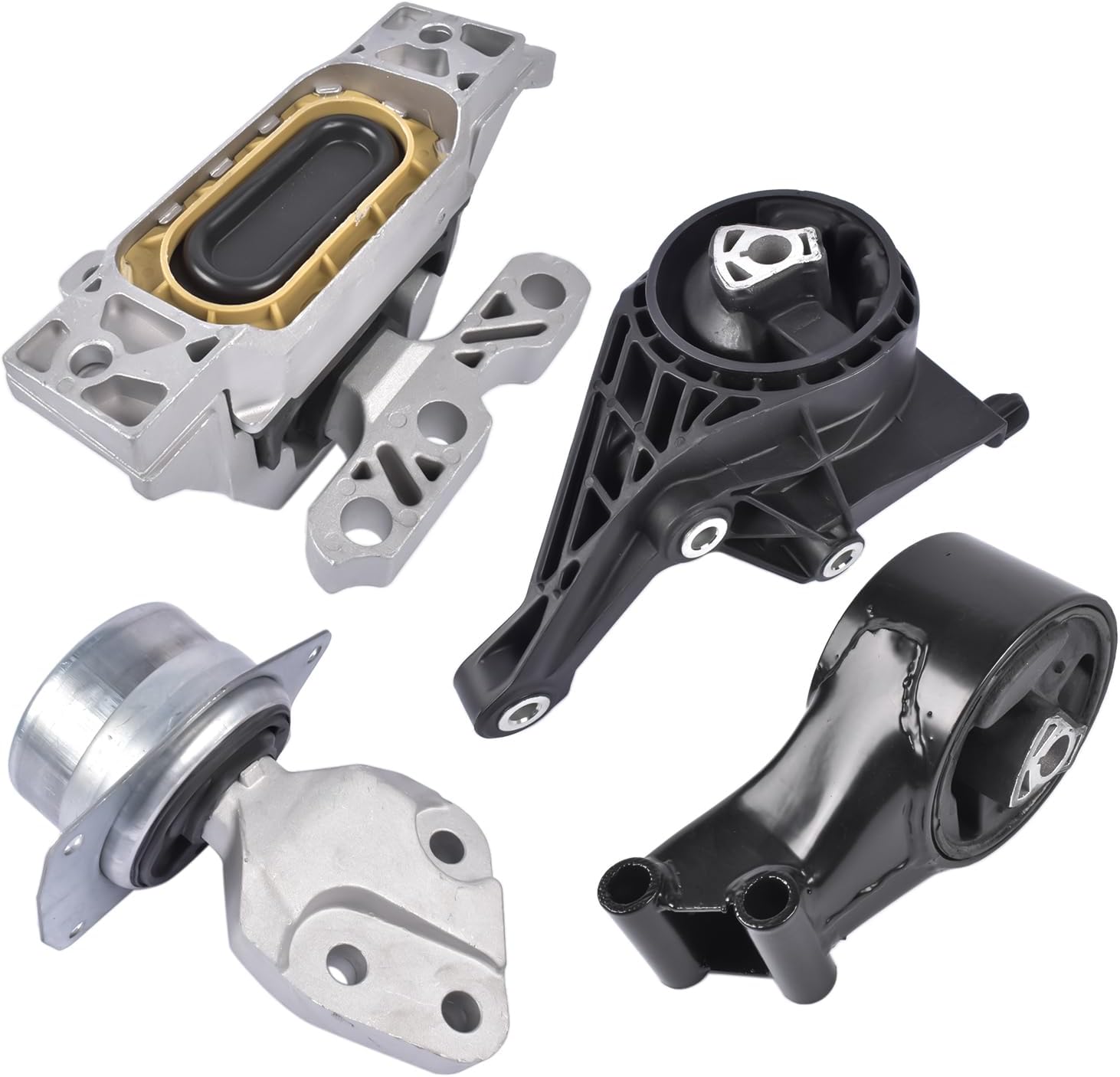 GELUOXI 4PCS Engine Motor Mount and Transmission Mount Set Replacement for Chevy Malibu 2014-2015 Limited 2016 L4 2.5L A5719 A5530 A5711 A5729