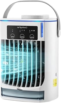 Portable. Small Space Air Conditioning for Home Rechargeable Portable Desktop Air Cooler .Tabletop