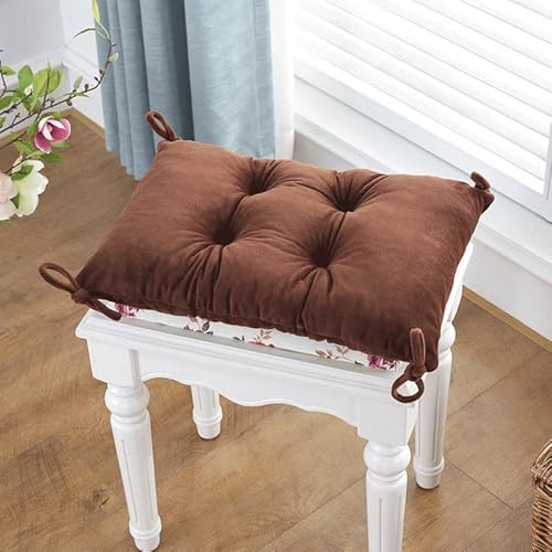 Summer Chair Cushions Chair Pads Chair Mat For Indoor Throw Pillow Square Cotton Cushion For Office Soft Seat Cushions With Tie Home And Car Chair Cushion 12X18 Inch #TOP3