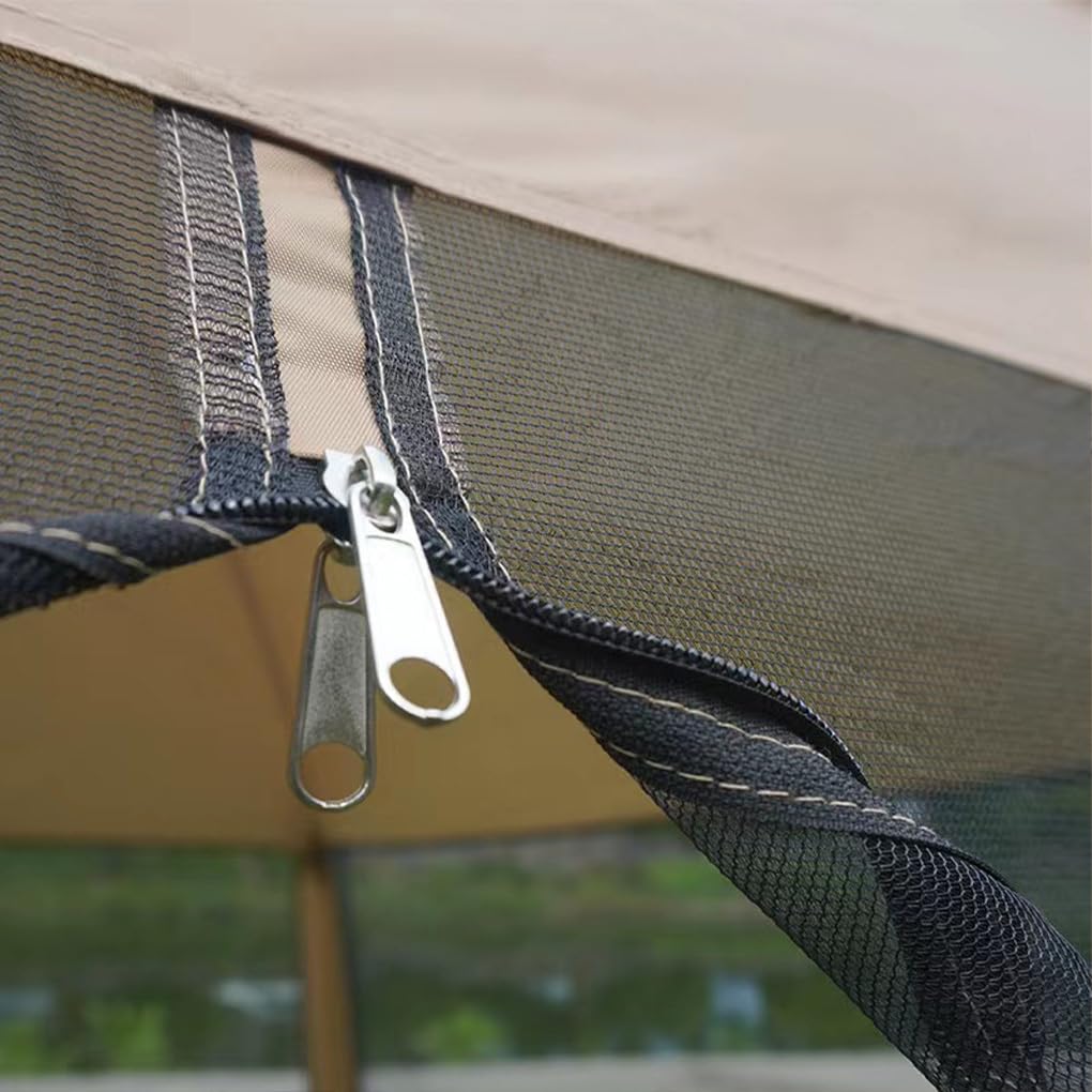 Tenda da campeggio impermeabile, facile da montare, tipo2 | appassionati di campeggio all'aperto, con protezione UV e tendalino parasole.