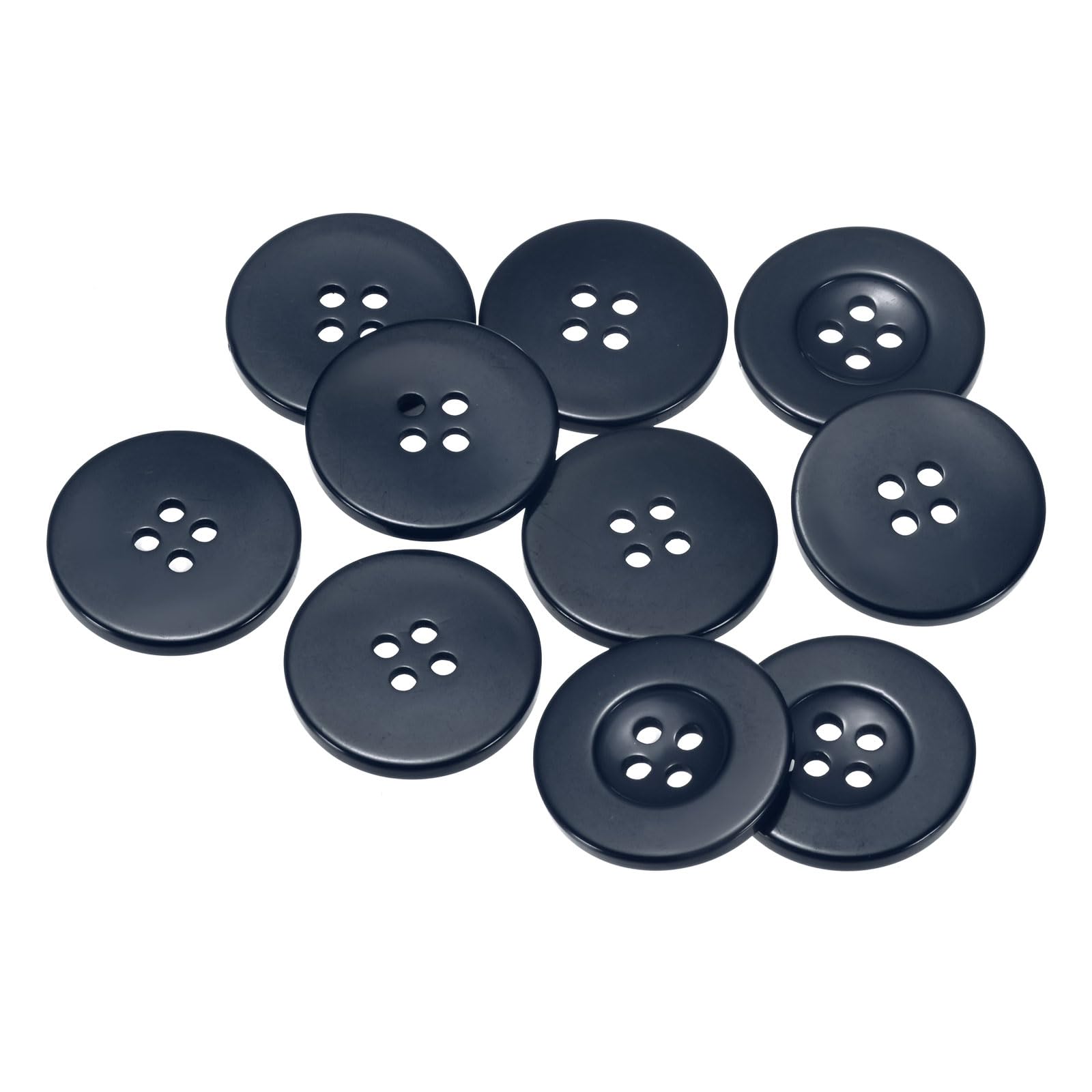 12 Set Bottoni Automatici Invisibili In Resina – Autobloccanti Rotondi Per Cucito, Bianco, 20 Mm