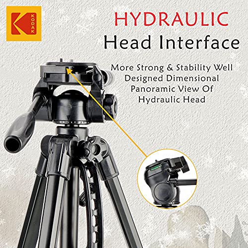 Kodak T215 Tripod (66.9 Inch)(170cm) Professional Aluminum Tripod for DSLR Camera and Mobile Phone | amazinggiftidea-com