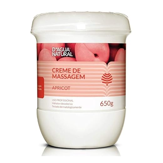 D'AGUA NATURAL Creme De Massagem Apricot D'Agua Natural 650 G