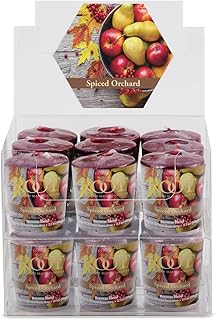 Root Candles Holiday Candle Handcrafted Premium Beeswax Blend Scented Candles, Votives 18-Count, Spiced Orchard