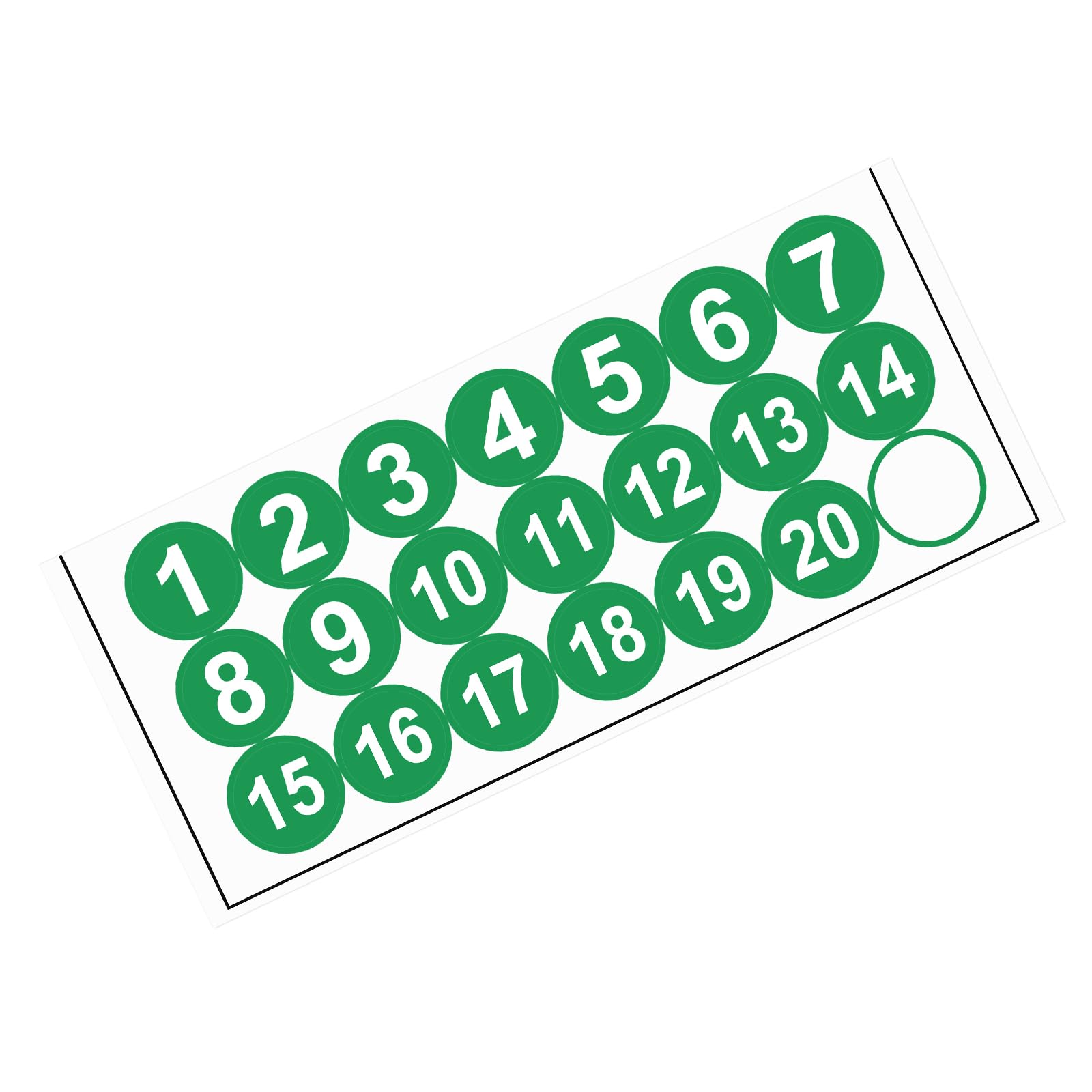 METALLIXITY Adesivi Rotondi Numerati (13mm/0.51) 15 METALLIXITY Adesivi Rotondi Numerati (13mm/0.51) 15